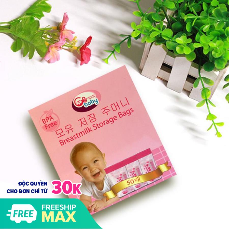 Túi trữ sữa GB Baby Hàn Quốc 250ml - Hộp 50 túi