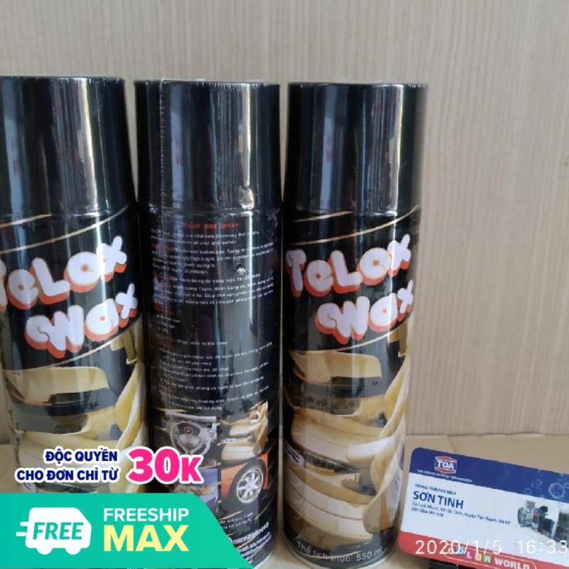 Chai xịt bóng Telox Wax combo 3 chai 550ml