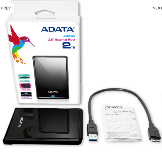 Ổ cứng DD Adata 2.5" 1TB HV620S