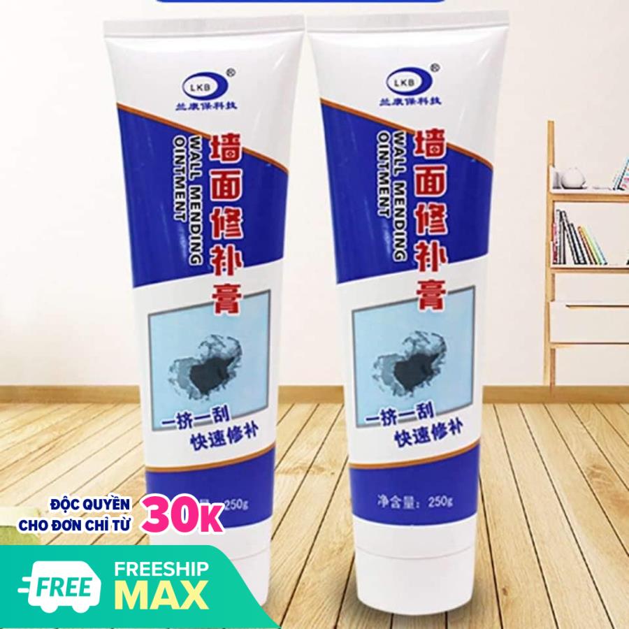COMBO 2 TUÝP KEO VÁ TƯỜNG TIỆN DỤNG (TẶNG KÈM VÒI BƠM KEO VÀ THANH MÀI TƯỜNG)