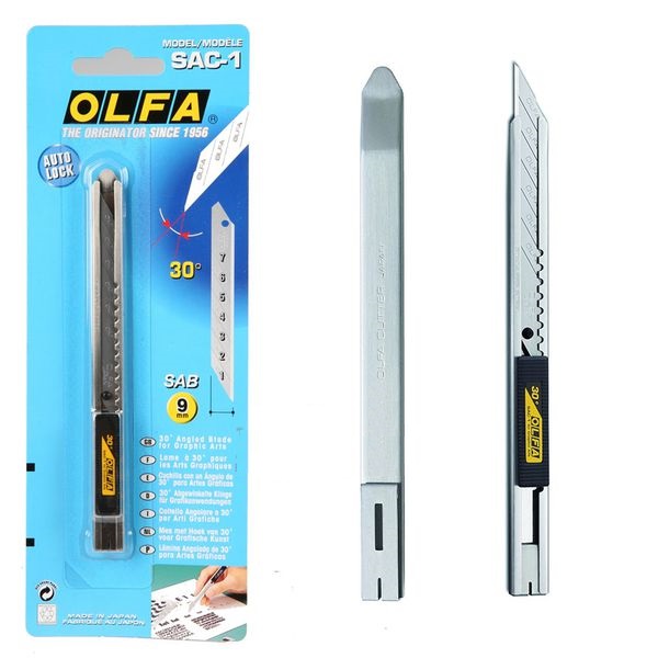 [HCM]Dao Nhỏ Cán Sắt Olfa Sac-1 Nút Đẩy - 8001074200