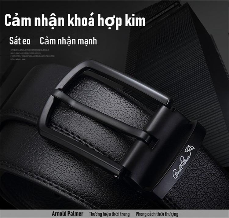 Kim khoá thắt lưng Thắt lưng da bò Arnold Palmer thời thượng