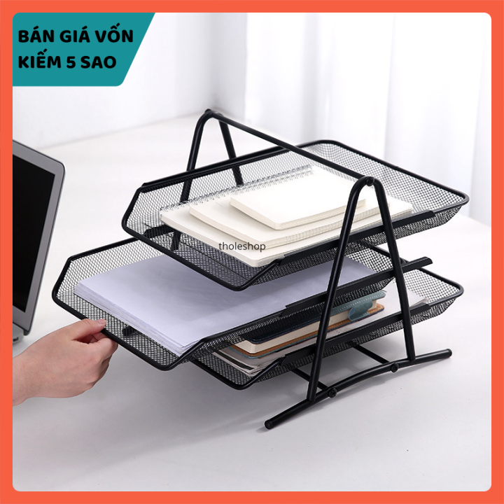 [HCM]Kệ để bàn đựng tài liệu - Kệ 3 tầng đựng tài liệu văn phòng - Giá đựng hồ sơ - Kệ đựng hồ sơ văn phòng [GIÁ VỐN]