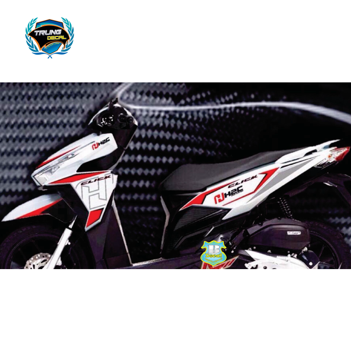 Tem rời xe vario H2C 2017 dán xe trắng