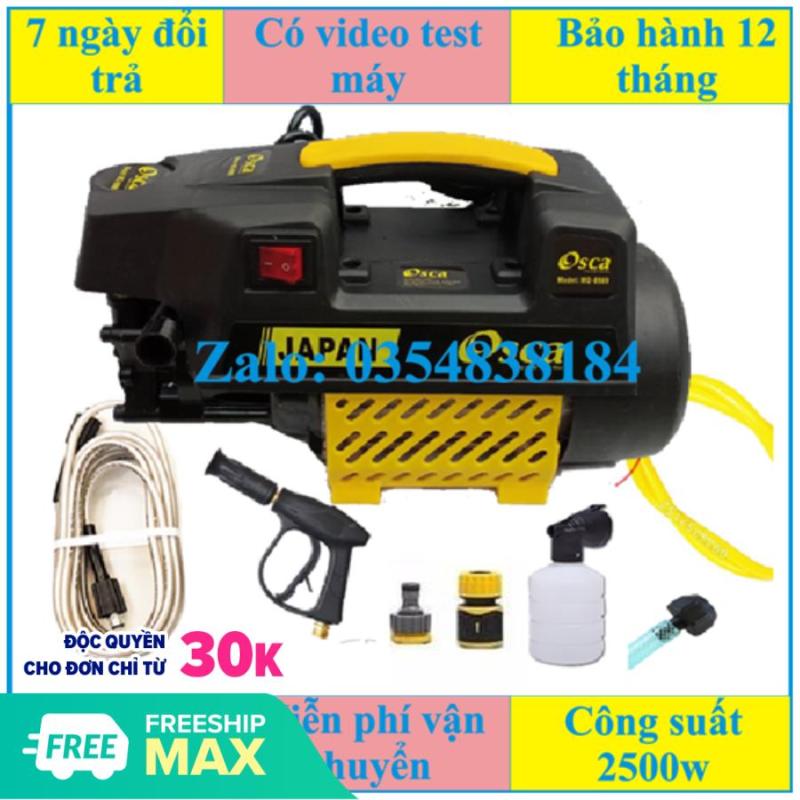 Máy rửa xe mini gia đình OSCA JAPAN 2500w tặng bình bọt tuyết