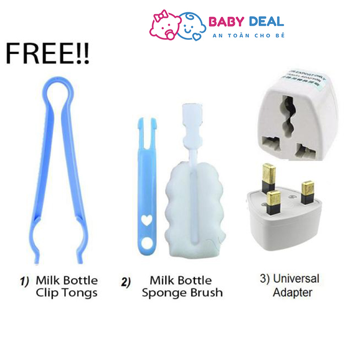 [HCM]Máy hâm sữa tiệt trùng đa chức năng Real Bubee