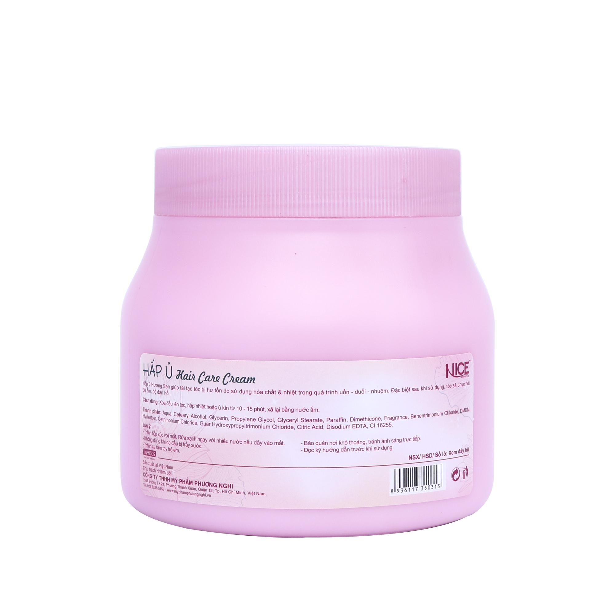 Hair Care Cream Hấp ủ Hương Sen Nice Cosmetic 1000ml Lazada Vn