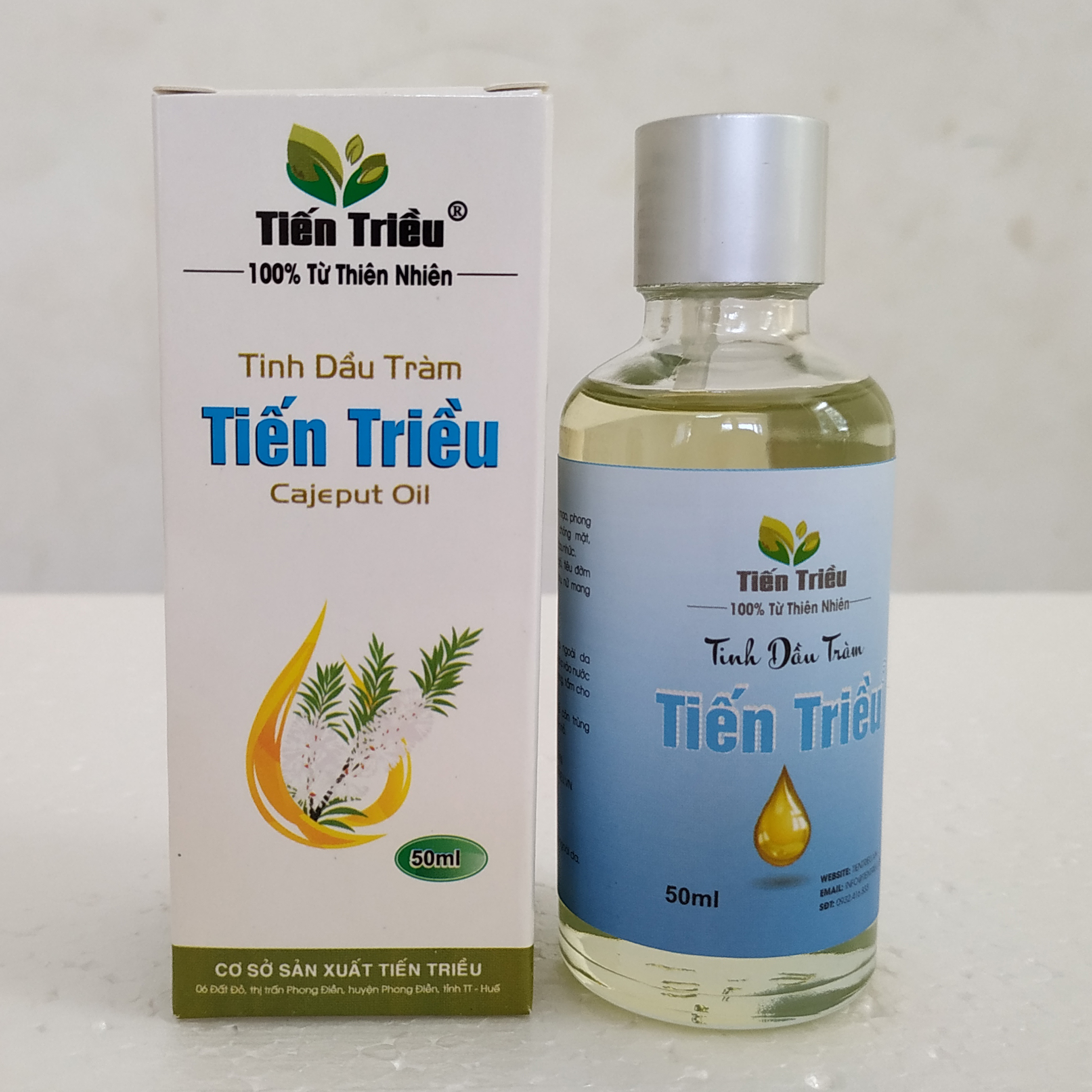 Combo 2 chai Tinh dầu tràm Tiến Triều 50ml