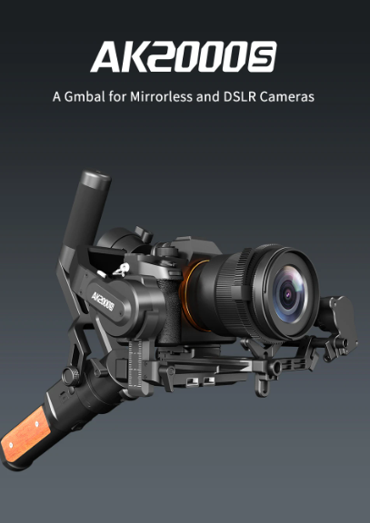 AK2000S (Advanced Kit) 3-Axis Stabilized Handheld Gimbal cho máy ảnh DSLR, MIRRORLESS Phiên bản mới 2020