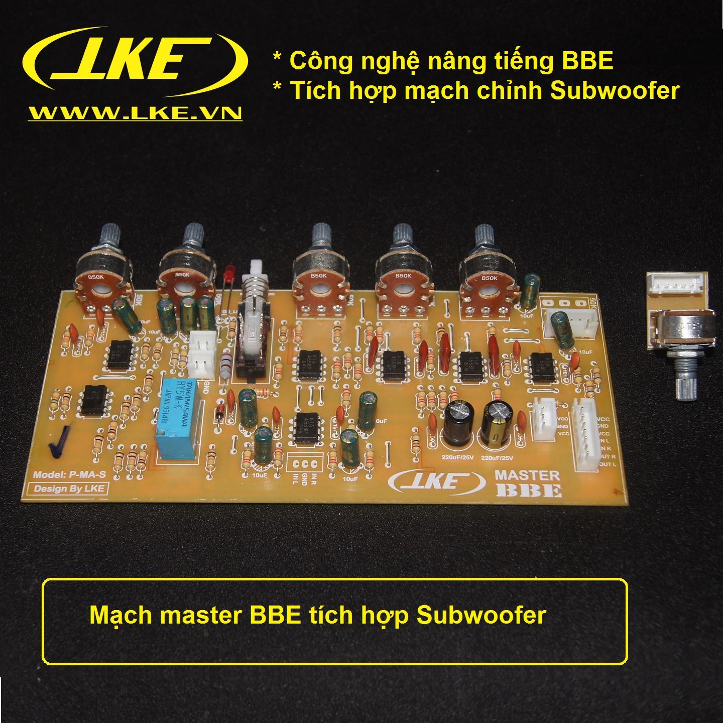 [HCM]Mạch master amply tích hợp chỉnh SUB LKE