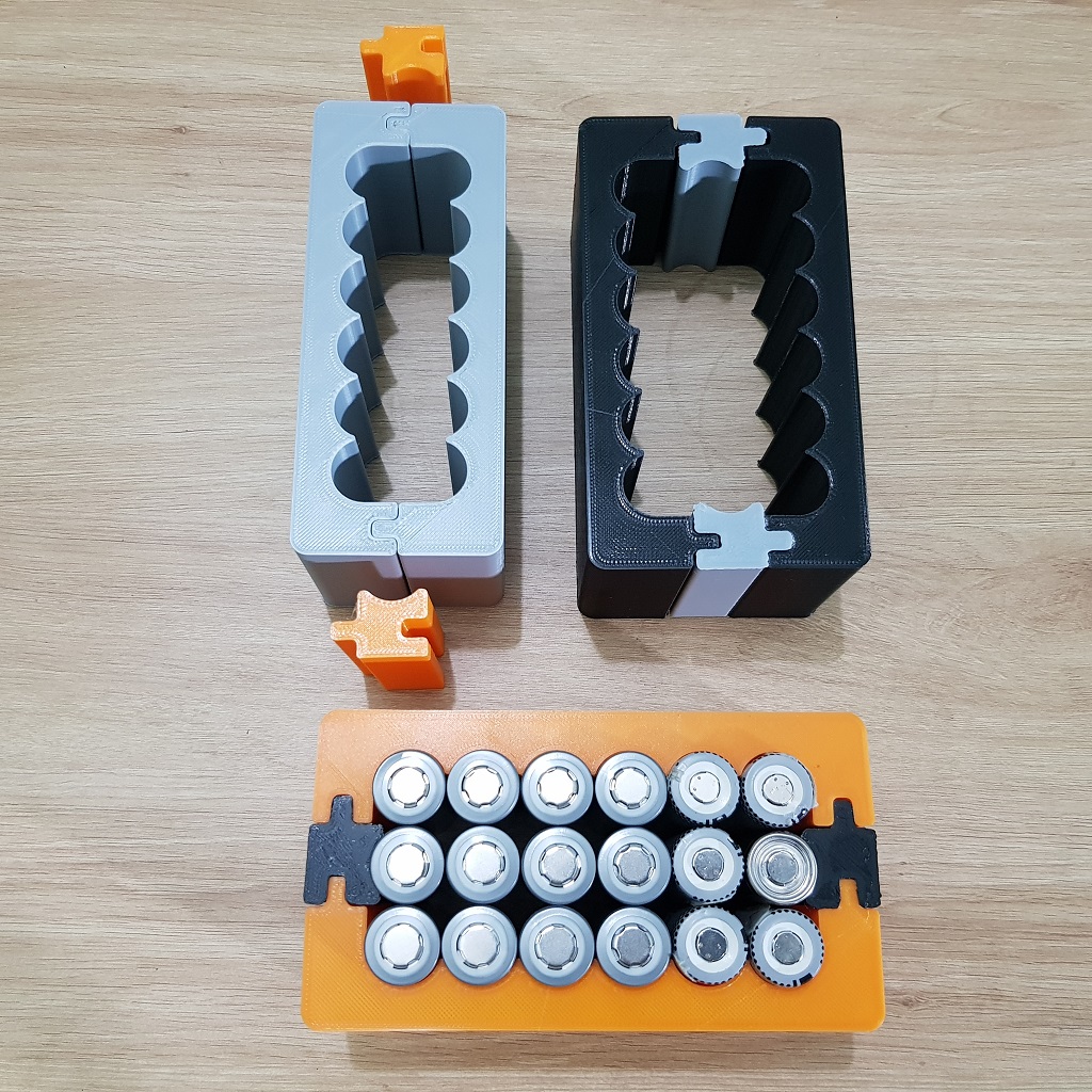 [DIY] Khuôn Hàn Cell Pin 18650, Tháo Lắp Mở Mộng 6 Cell 3 Hàng