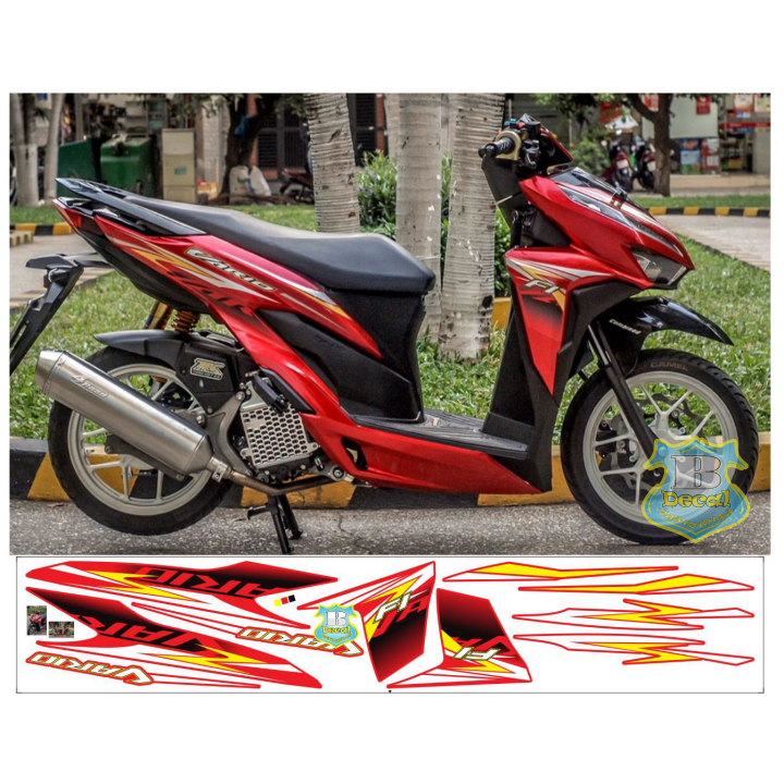 Tem rời vario 150 dán xe đỏ tuấn decal