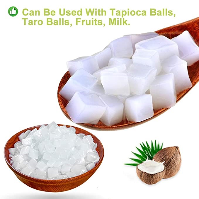 Thạch dừa thô ép khô 10ly túi 500gr