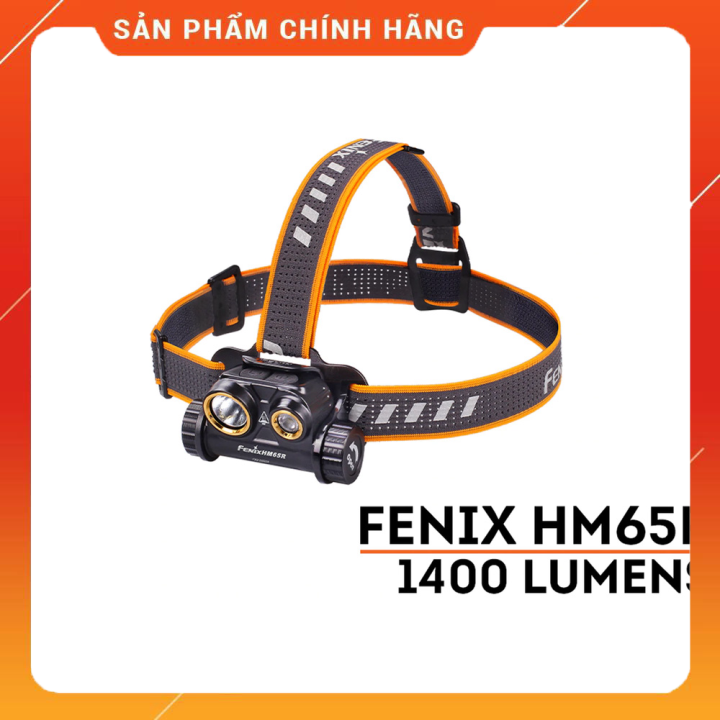 Đèn đội đầu Fenix HM65R sáng 1400 lumen chiếu xa 187m pin 18650 3500mAh sạc Type-C  Đèn Đèn pin