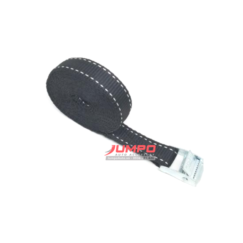 Dây chằng khóa cam 25mm 250kg 4 mét đen