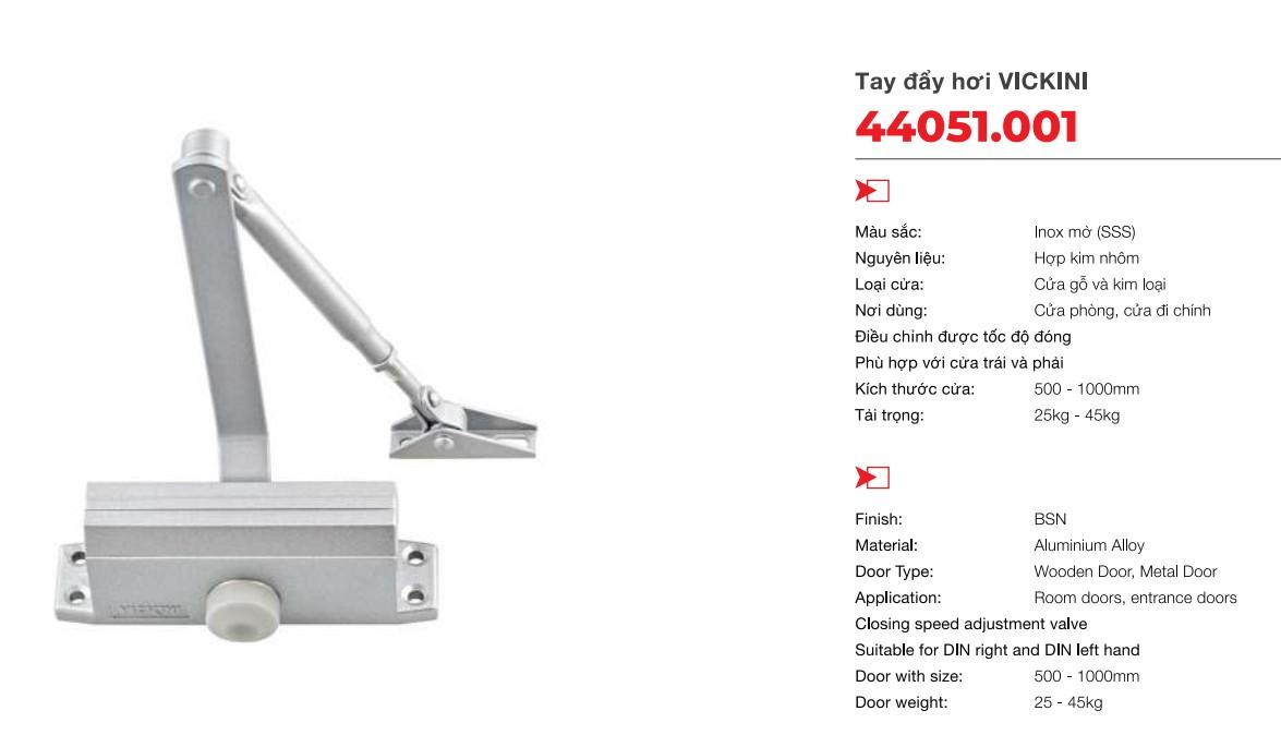 [HCM]Tay đẩy hơi VICKINI 44051.001 - 45kg