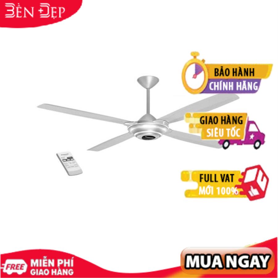 Quạt trần panasonicPT4 cánh trục dài màu bạc có đk F56MZG(S) , chiều dài ti 40.6cm (Giá áp dụng giao nội thành HN, HCM& các tỉnh liên hệ shop)