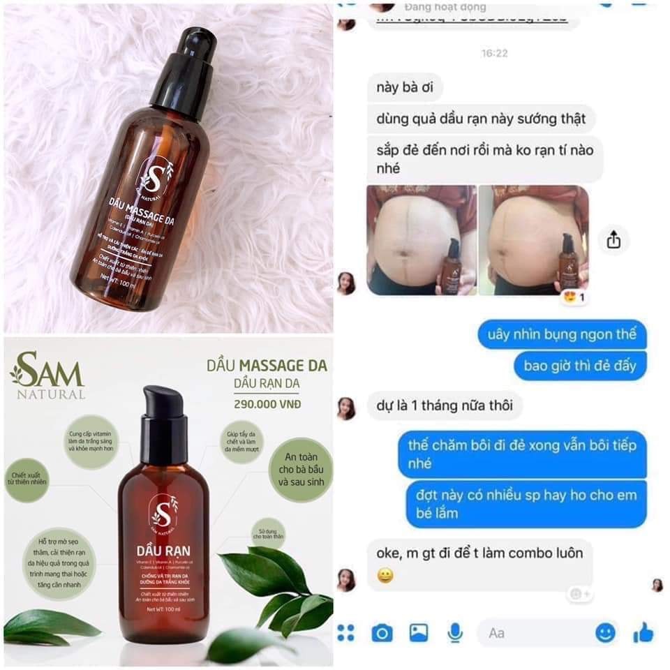 ·DẦU RẠN DA SAM NATURAL