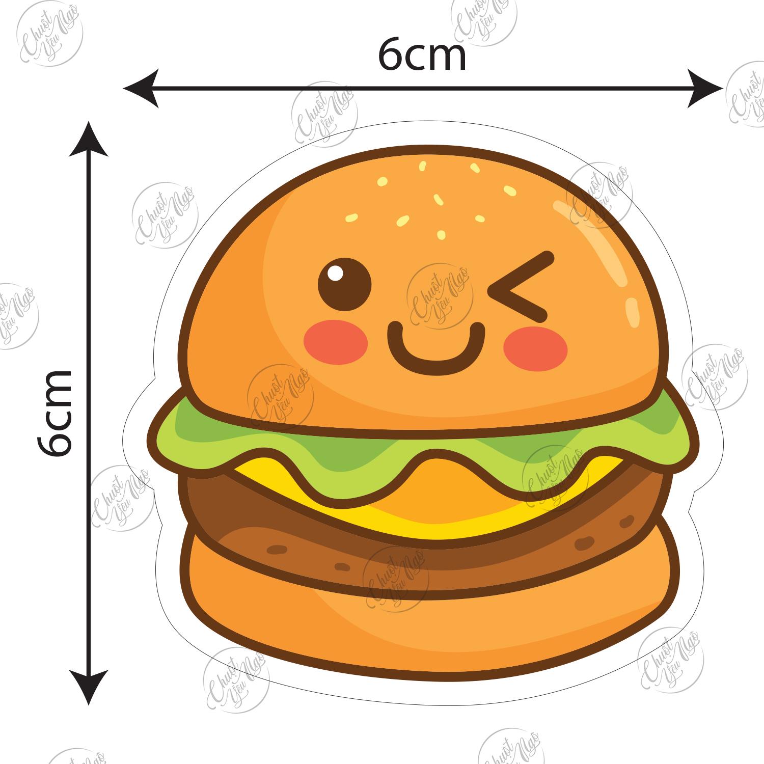 Tutorial vẽ Hình vẽ hamburger cute siêu độc đáo