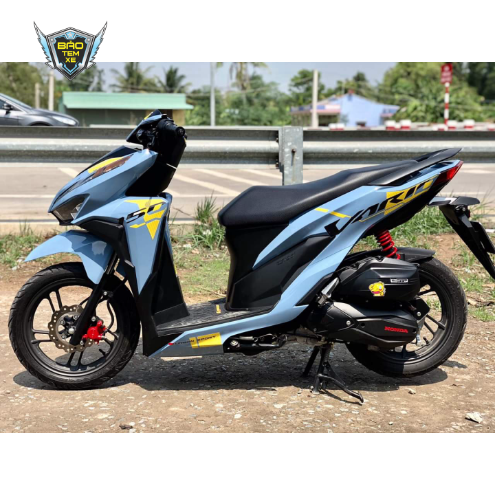 Tem rời xe vario 150 indo dán xe xanh