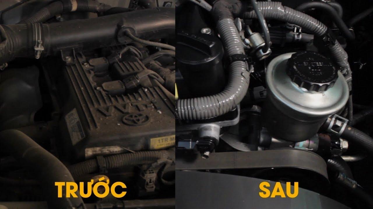 Vệ sinh dầu mỡ, bẩn khoang máy Lowell Car Engine Compartment