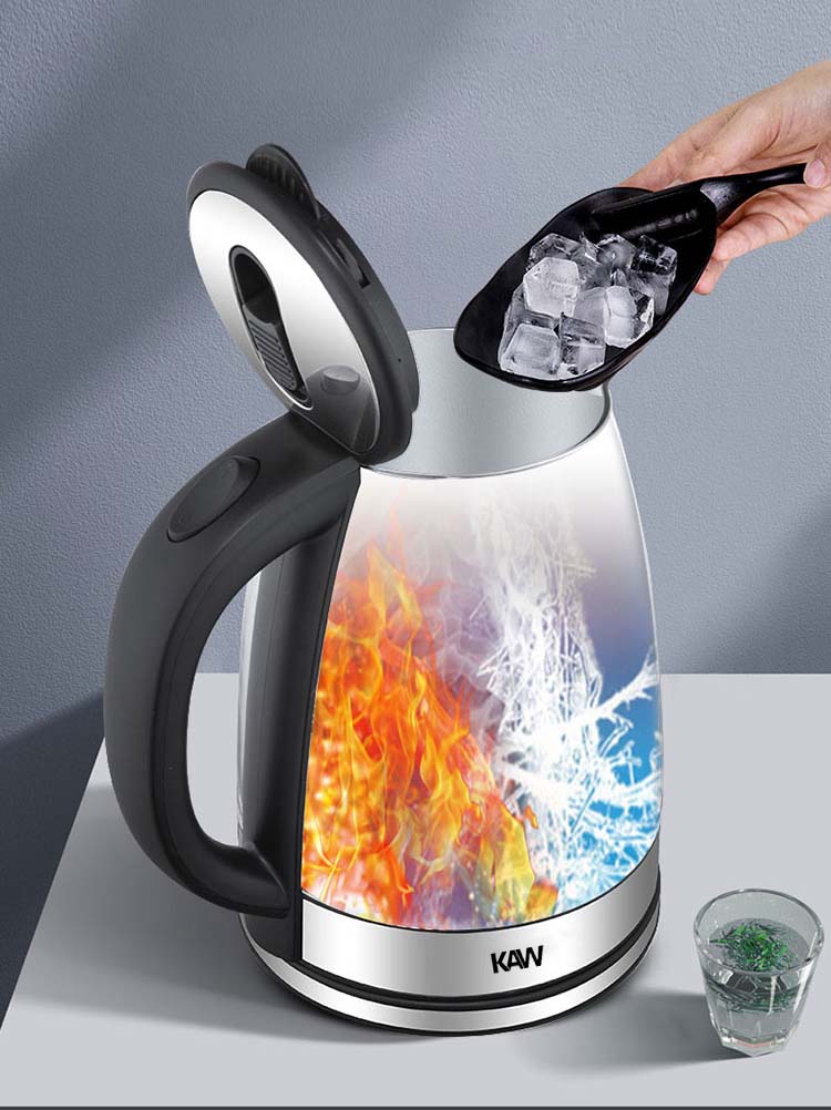 Ấm đun nước siêu tốc 1,8L thủy tinh KAW RK1818