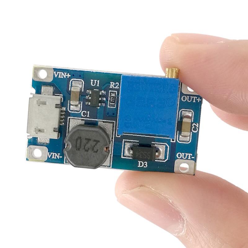 Mạch tăng áp mini cổng MicroUSB 28V 2A
