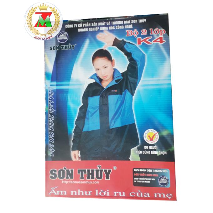 ÁO MƯA BỘ - SƠN THỦY - 2 LỚP, BĂNG PHẢN QUANG SIÊU SÁNG, ĐƯỜNG MAY CỰC CHẮC, ÁO PHẢN QUANG SƠN THỦY K4 ĐỒ CHE MƯA ZJNMART