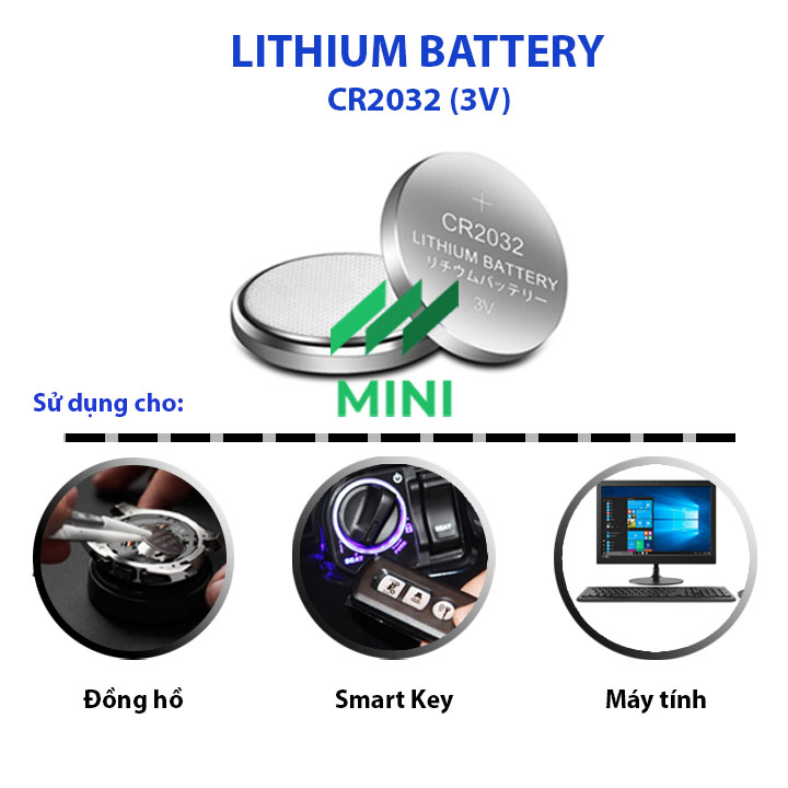 Pin Lithium Battery CR2032 (3V) – Pin CMOS
