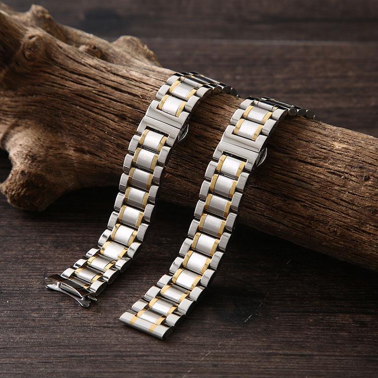 [HCM]Dây đồng hồ thép đúc khóa gập 2 nút bấm