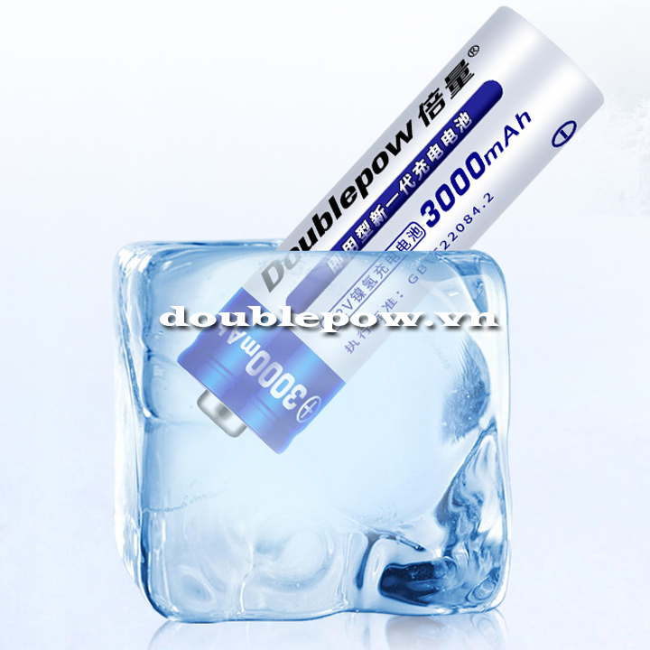 Pin tiểu sạc Doublepow AA 3000mAh dung lượng thật