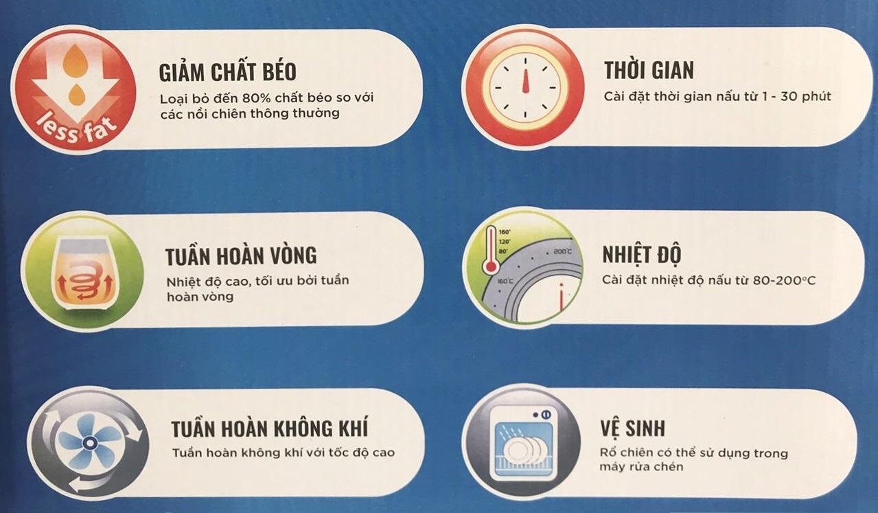 Nồi chiên không dầu Lock&Lock EJF368BLK 3.5 lít