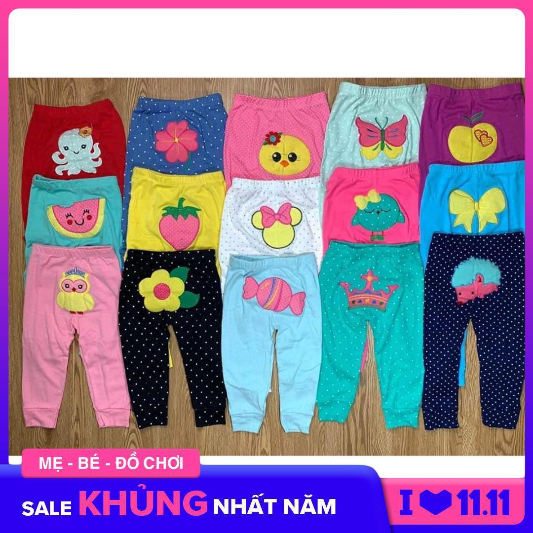 [HCM]set 10 Quần dài mông thú  bozip bé gái hàng xuất xịn từ 7 -18 KG [Md191] quần dài mặc ngủ bé gái- quần borip xuất khẩu