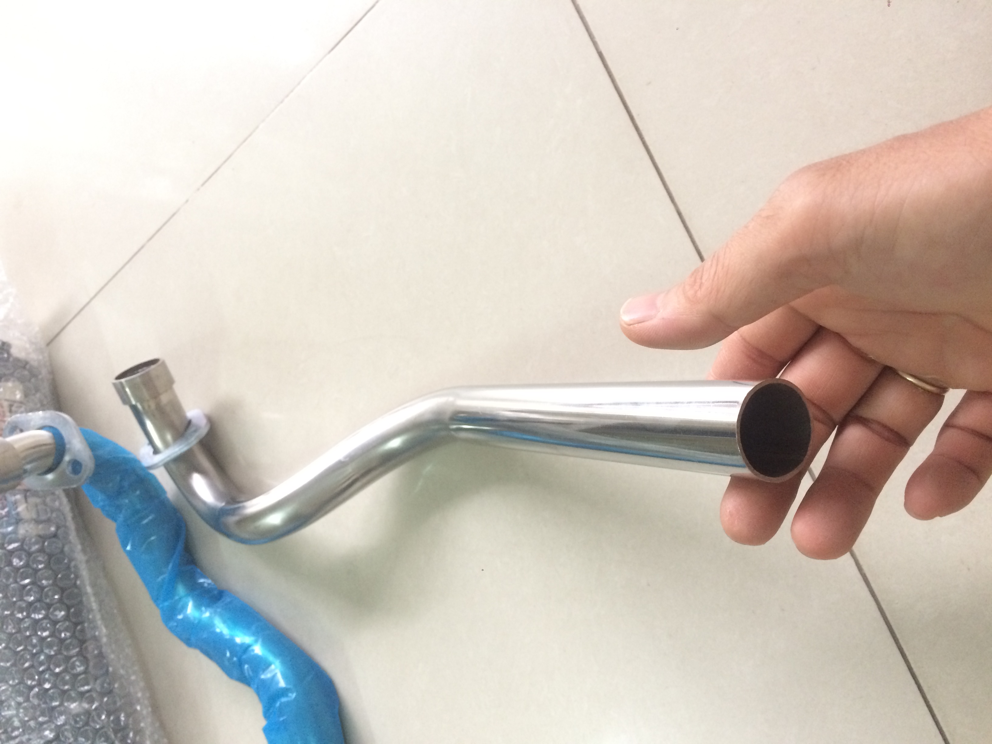 cổ pô wave S, RSX (inox 304)