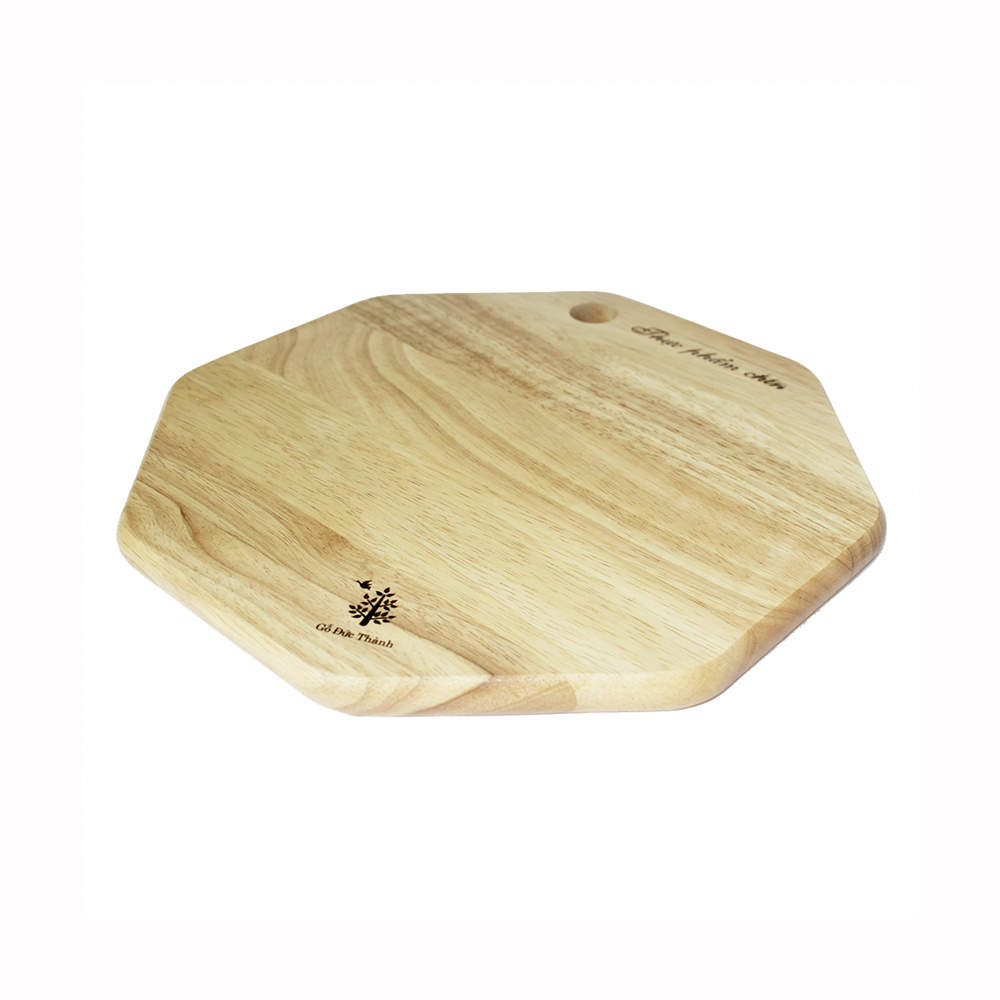 Bộ 2 thớt bát giác Gỗ Đức Thành - 00331