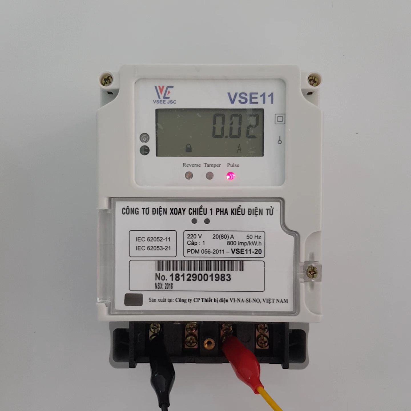 [HCM]Công tơ điện tử 1 pha Vinasino VSE11-10  10(40)A