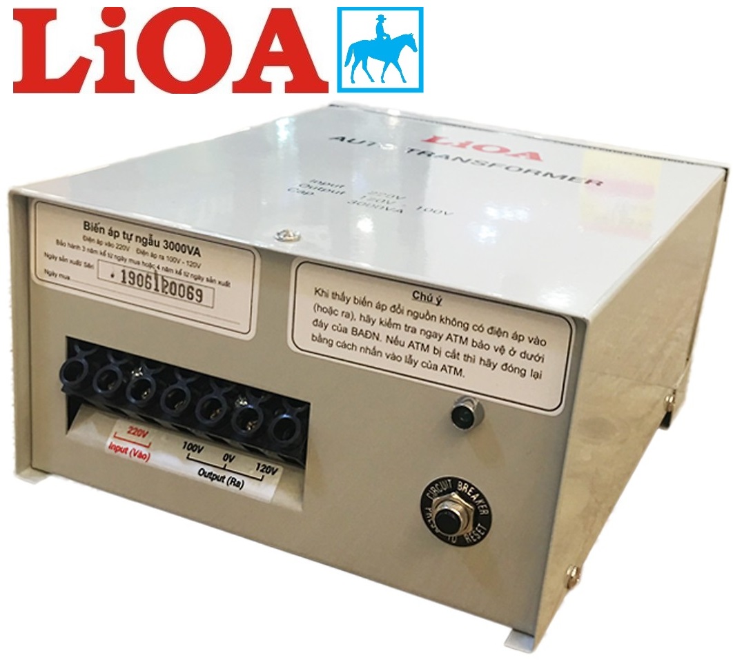 Biến áp đổi nguồn 220V ra 100V 3000VA 2000VA LIOA