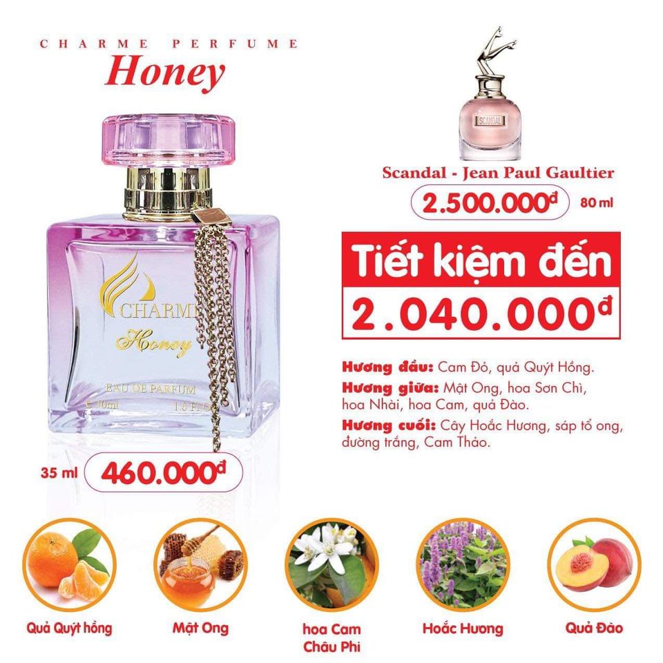 [HCM]NƯỚC HOA NỮ HONEY 35ML