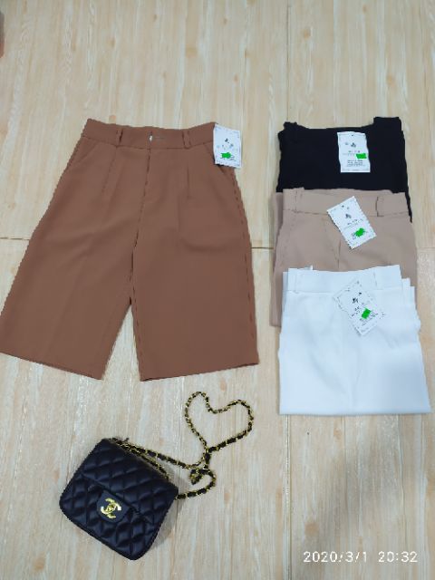 Quần lửng ỐNG RỘNG