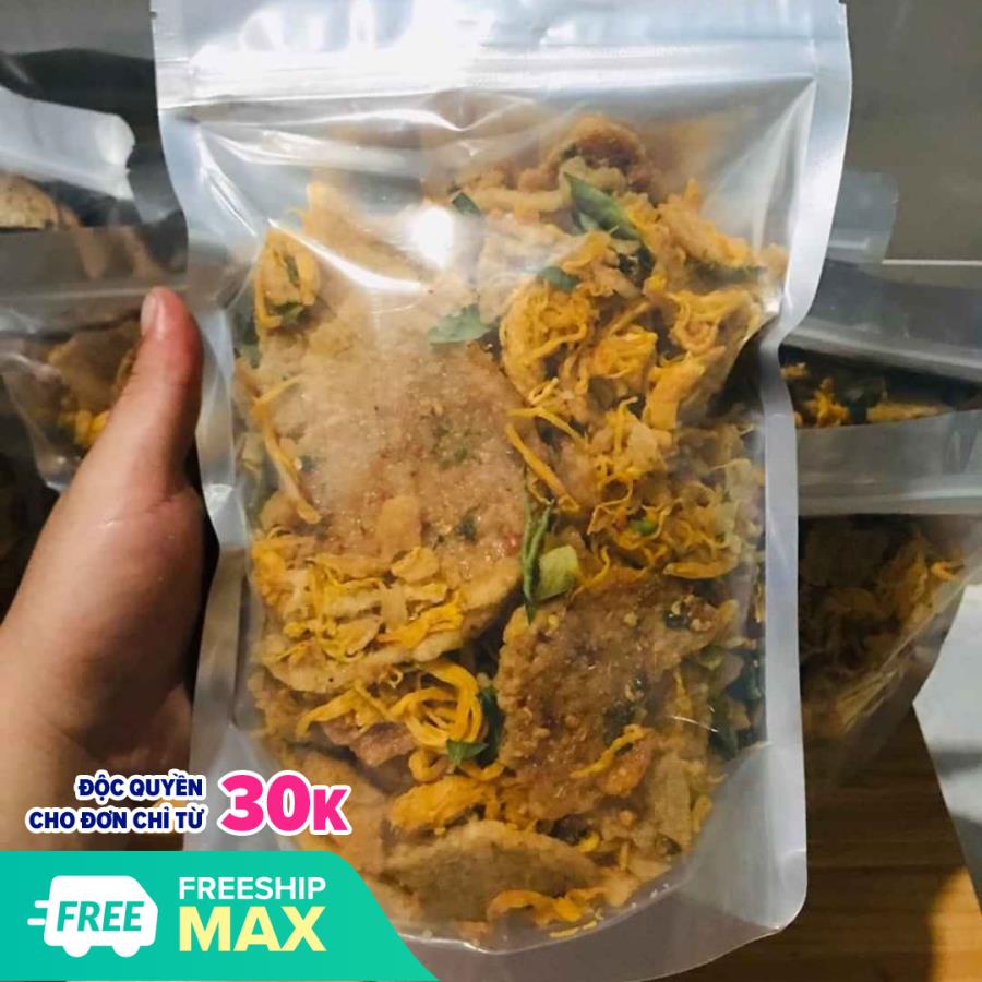 100g cơm cháy lắc khô gà túi zip - đồ ăn vặt