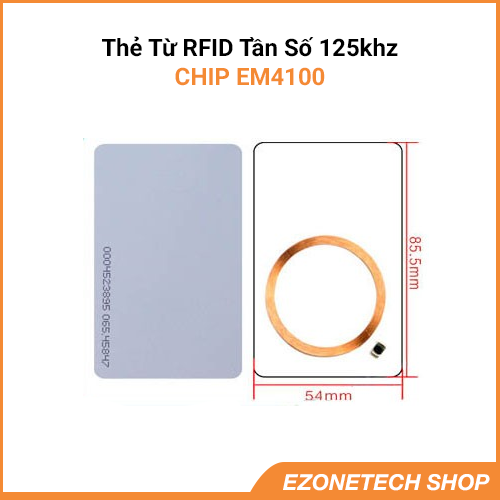 [HCM]Bộ 5 Thẻ Từ RFID Tần Số 125Khz Màu Trắng ( Proxy Tag)