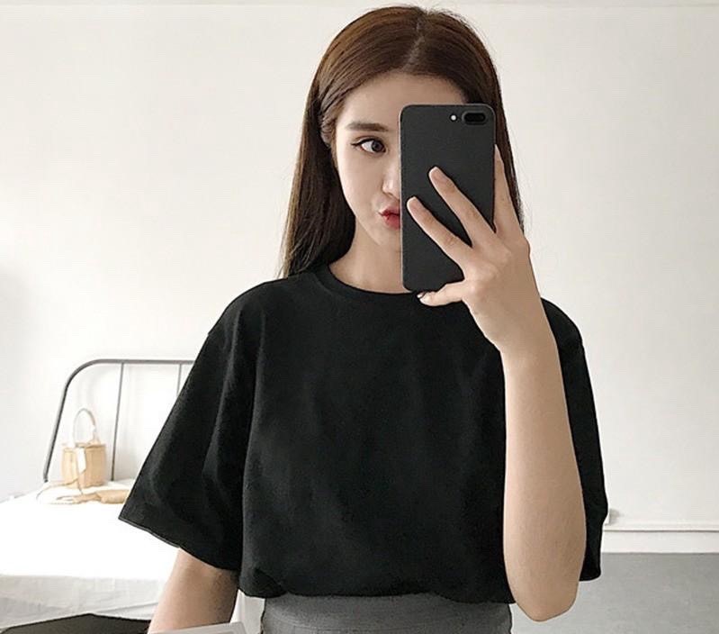 [HCM]Áo thun nữ trơn cổ tròn thời trang