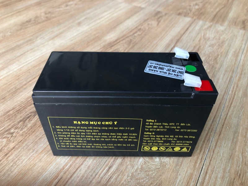 [HCM]Bình ắc quy Long 12V - 7.2A