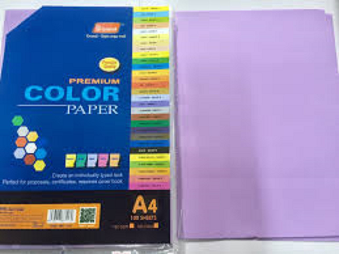Giấy màu tím A4, giấy bìa tím hoa cà