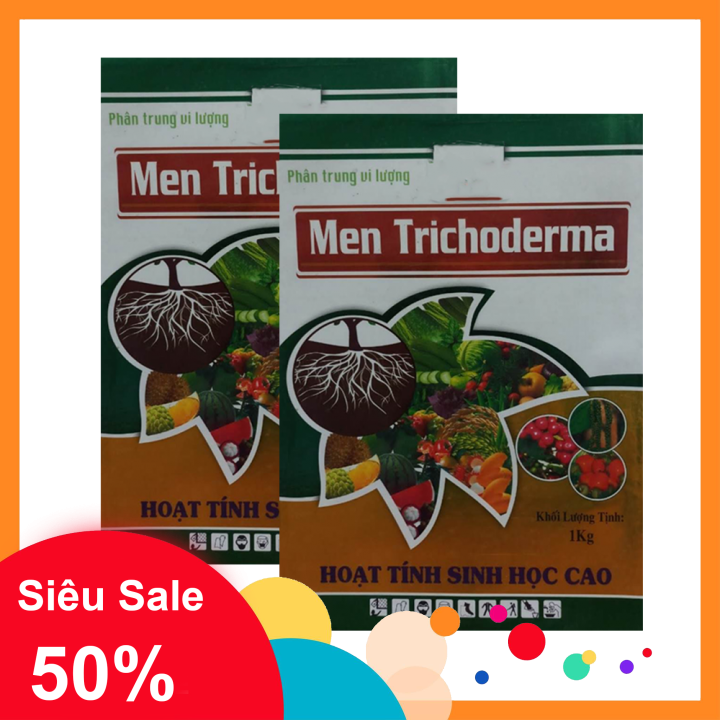 [HCM]Phân bón Men Trichoderma - Nấm vi sinh Trichoderma (Combo 3 bao mỗi bao 1 kg). Cung cấp chủng vi sinh vật có lợi  cung cấp trung vi lượng cho cây trồng. Cải tạo rễ ức chế nấm bệnh cải tạo mùn. Ủ rác thải. thành phân hữu cơ