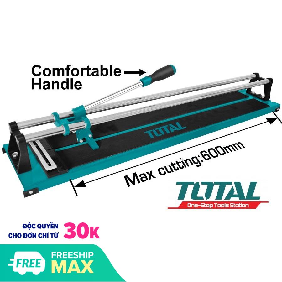 Bàn cắt gạch men total tht576004 bàn cắt gạch đẩy tay - chiều dài cắt tối đa 600 mm