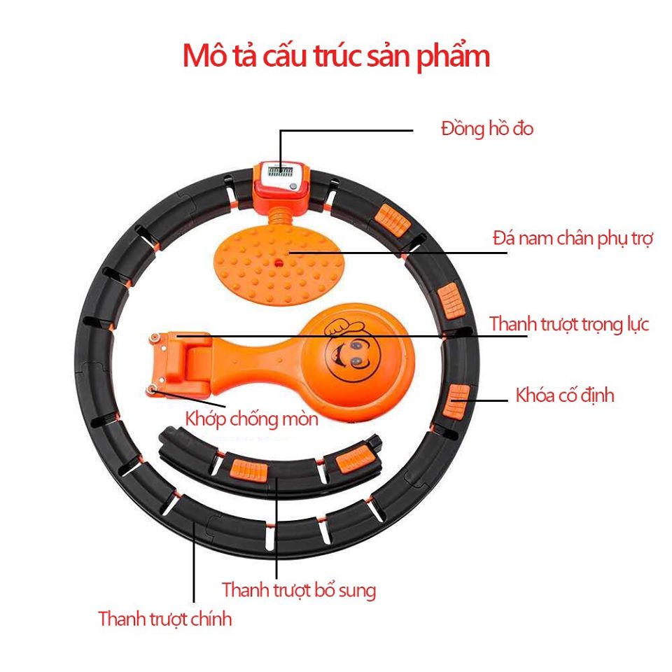 VÒNG LẮC EO THÔNG MINH HULA HOOP THẾ HỆ MỚI ( mới )