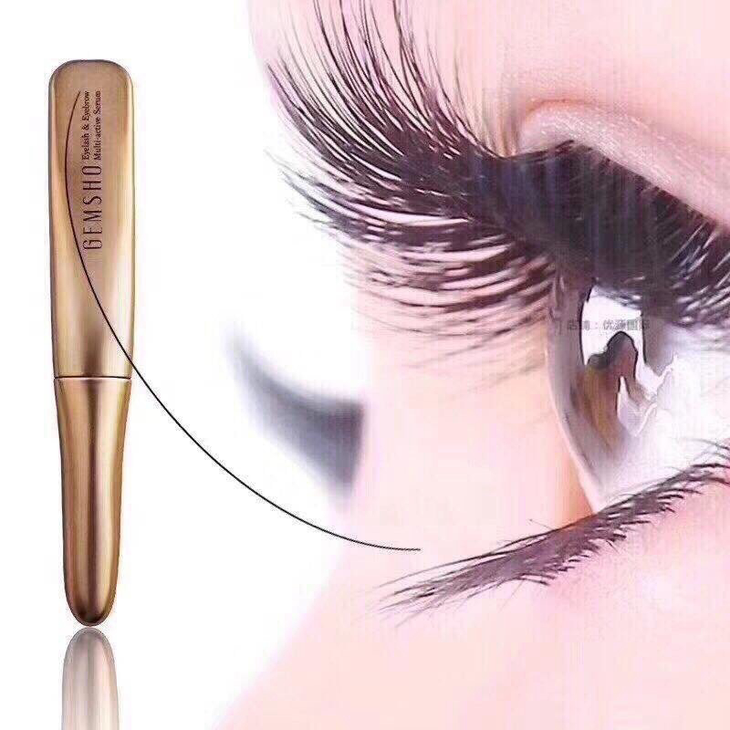 Serum dưỡng lông mi lông mày Gemsho mẫu mới dưỡng mi giúp mi dài mi khỏe và cong vút dưỡng lông mày dài và đen