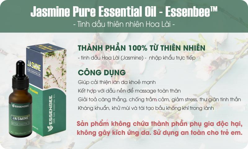 Tinh dầu Hoa Lài (Jasmine) - Essenbee - 20ml
