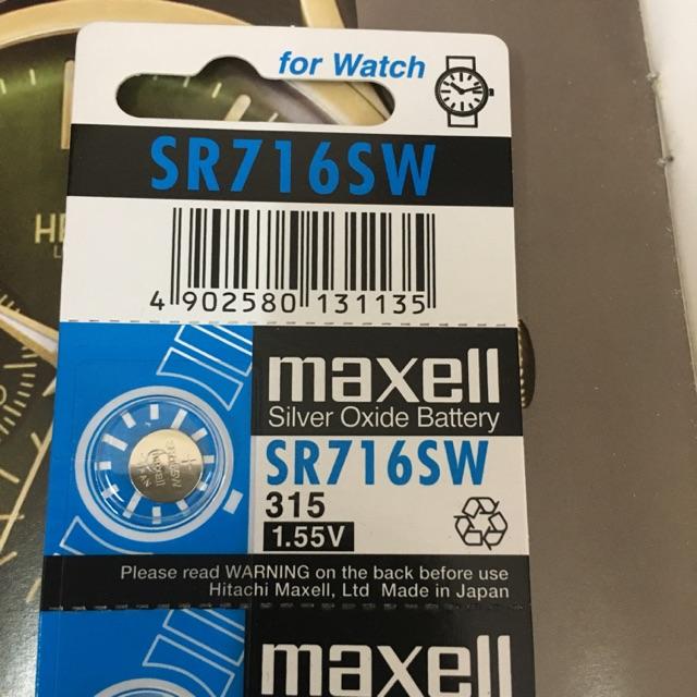 [HCM]Pin nhật 716 Maxell SR716SW 315 vỉ 1 viên